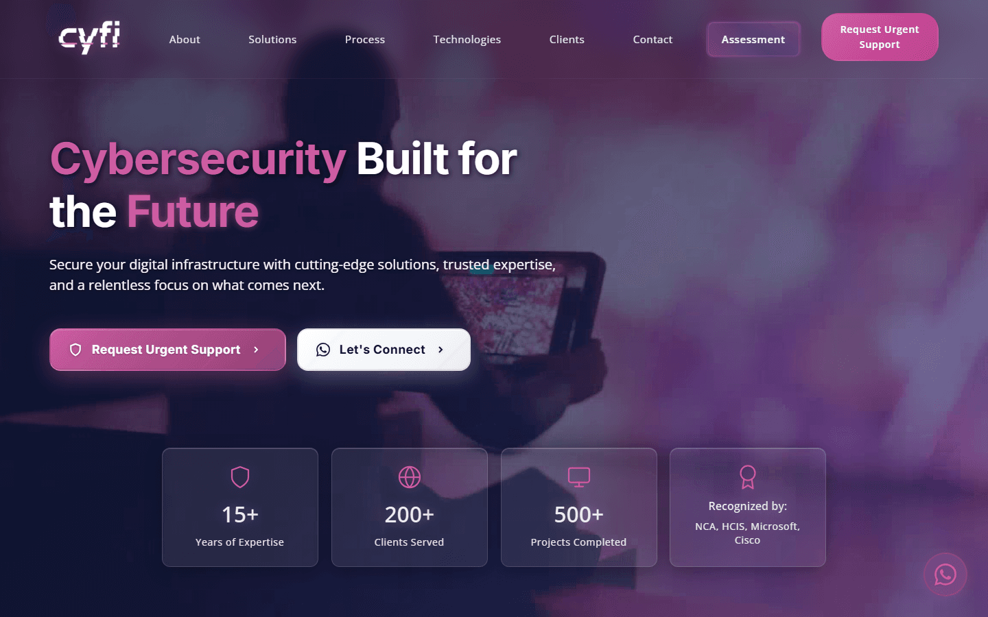 CyFi homepage