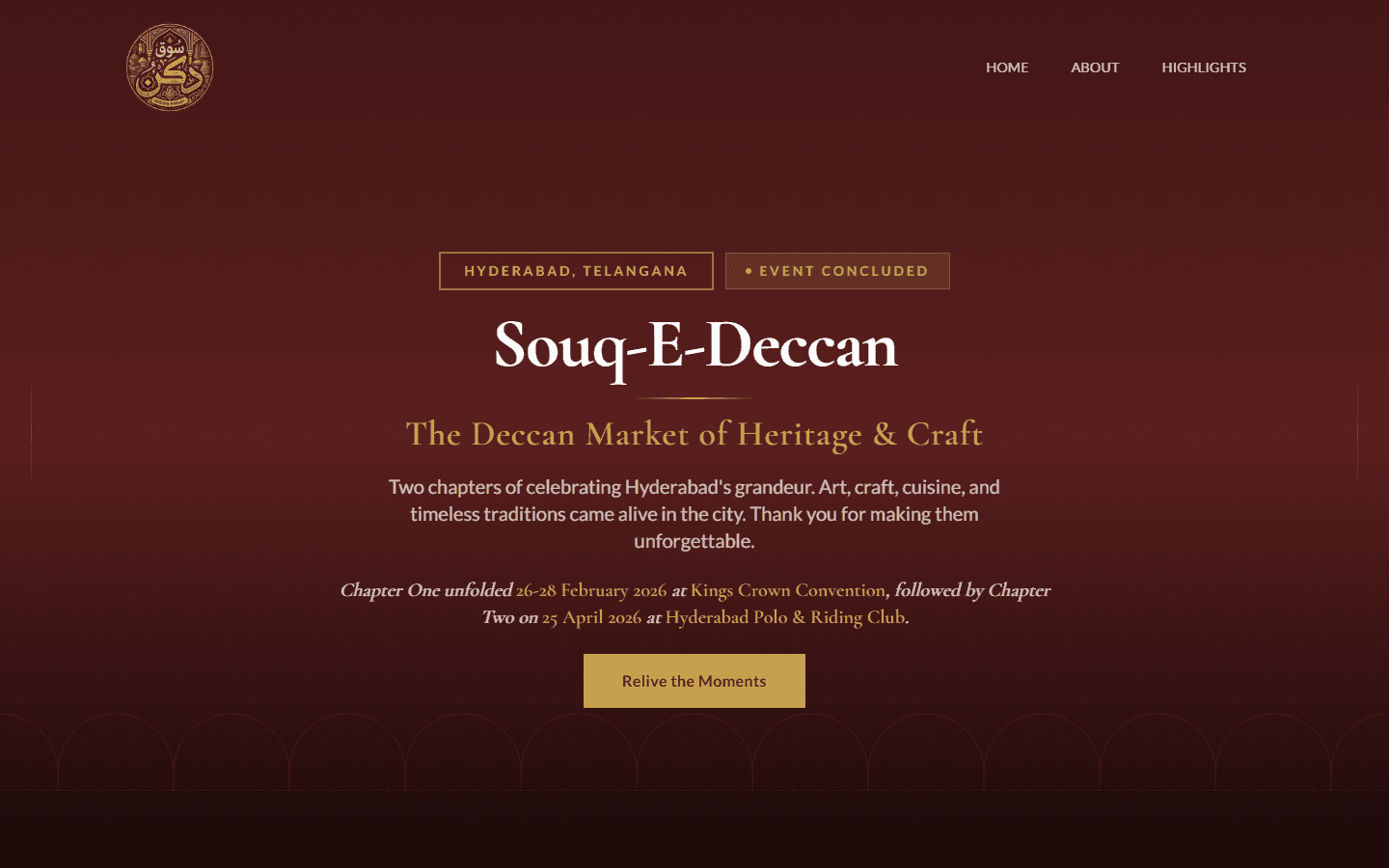 Souq-E-Deccan homepage